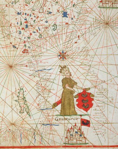 El Imperio Turco, de un atlas náutico, 1646 de Italian School